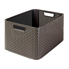CURVER Tárolódoboz rattan hatású CURVER &quot;STYLE&quot; L méretű 30L barna bútor