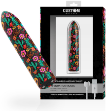 CUSTOM BULLETS CUSTOM BULLETS - ÚJRATÖLTHETŐ KOPONYA MINTÁS VIBRÁTOR 10 REZGÉSSEL vibrátorok