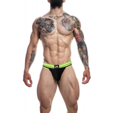 Cut4Men Rugby Jockstrap - szexi férfi alsó (zöld-fekete) boxer, férfi alsó