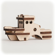 CuteWood fa játék 3D hajó fajáték