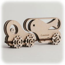 CuteWood fa játék 3D hal szállító kamion fajáték