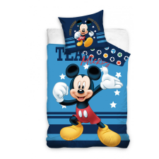 CX MICKEY EGÉR KÉK Ágyneműgarnitúra 100% pamut 140x200 + 65x65 lakástextília