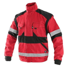 CXS Luxy Bright Fényvisszaverő Munkáskabát Piros/Fekete