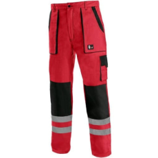 CXS Luxy Bright Fényvisszaverős Derekas Munkásnadrág Piros/Fekete - 54