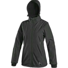 CXS Nevada női softshell kabát, fekete női dzseki, kabát