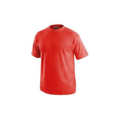 CXS rövid ujjú férfi póló, piros, méret: M