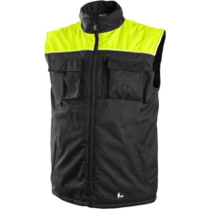 CXS Seattle Vízálló Bélelt Mellény Fekete/Sárga - 3XL