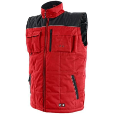 CXS Seattle Vízálló Bélelt Mellény Piros/Fekete - XL