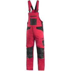 CXS Solis Rugalmas Kantáros nadrág Piros/Fekete - 56