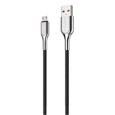 Cygnett Armoured Micro USB apa - USB-A apa Adat és töltő kábel - Fekete (2m) kábel és adapter