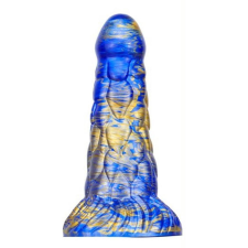  Cyrix – prémium kék-arany dildó 15,5 x 6 cm műpénisz, dildó
