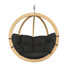 Czillo SwingPod prémium függőfotel, grafit színű párnával, 120x120cm kerti bútor