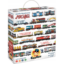 CZUCZU Kétoldalas Rejtvények - Vonatok (5902983493259) puzzle, kirakós