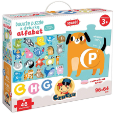 CzuCzu Nagyméretű puzzle lyukkal. Alphabet #4077 puzzle, kirakós