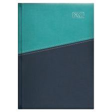  D021 Duplex A5 napi naptár - Türkiz-Kék naptár, kalendárium