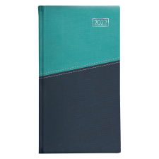  D035 Duplex álló zsebnaptár - Türkiz-Kék naptár, kalendárium