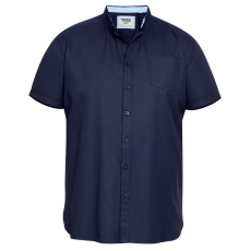  D555 férfi ing JAMES rövid ujjú túlméretezett, 4XL Sötétkék