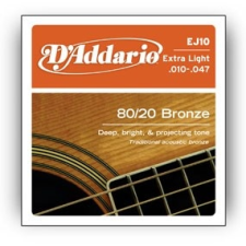  D&amp;#039;Addario EJ10 húrgarnitúra akusztikus gitárhoz gitár kiegészítő