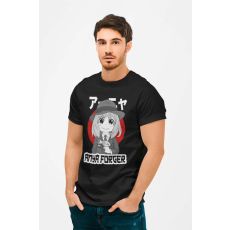  D&B Férfi/Unisex Póló AN00001 AnyaForger Fekete-Méret 2XL