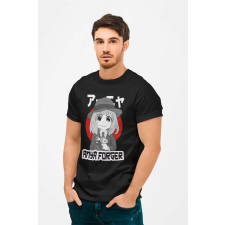  D&amp;B Férfi/Unisex Póló AN00001 AnyaForger Fekete-Méret 5XL férfi póló