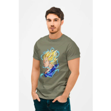  D&amp;B Férfi/Unisex Póló AN00005 DragonBall Katonai zöld-Méret S férfi póló