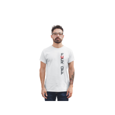  D&B Férfi/Unisex Póló EB00007 FckOff Fehér-Méret L