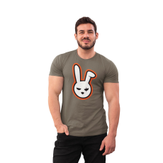  D&B Férfi/Unisex Póló EB00009 Bunny Katonai zöld -Méret XL