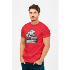 D&B Férfi/Unisex Póló ME00001 BoberKurwa Piros-Méret XL férfi póló