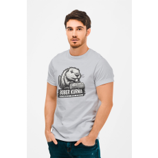  D&B Férfi/Unisex Póló ME00001 BoberKurwa Szürke-Méret L