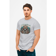  D&B Férfi/Unisex Póló ME00002 BoberKurwa Szürke-Méret 2XL