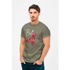 D&B Férfi/Unisex Póló MO00003 MoneyHeist Katonai zöld-Méret M férfi póló