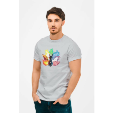 D&B Férfi/Unisex Póló MO00008 Fox Szürke-Méret L férfi póló
