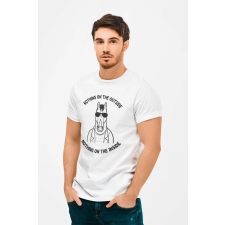 D&B Férfi/Unisex Póló MO00011 BoJackHorseman Fehér-Méret S férfi póló