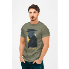  D&B Férfi/Unisex Póló MO00013 BreakingBad Katonai zöld-Méret L