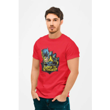  D&amp;B Férfi/Unisex Póló MO00016 Batman Piros-Méret 2XL férfi póló