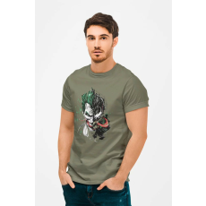  D&B Férfi/Unisex Póló MO00017 Joker&Venom Katonai zöld-Méret 2XL