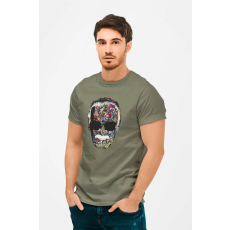  D&B Férfi/Unisex Póló MO00018 StanLee Katonai zöld-Méret 5XL