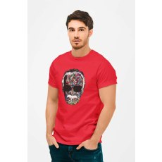  D&B Férfi/Unisex Póló MO00018 StanLee Piros-Méret 3XL