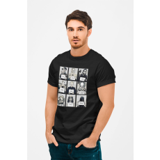  D&B Férfi/Unisex Póló MO00023 Horror Fekete-Méret M
