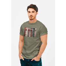  D&B Férfi/Unisex Póló MO00024 Horror Katonai zöld-Méret 4XL
