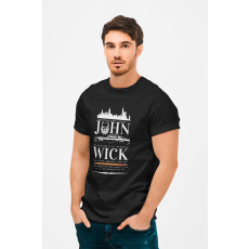  D&B Férfi/Unisex Póló MO00025 JohnWick Fekete-Méret 3XL