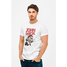 D&B Férfi/Unisex Póló MO00027 JohnWick Fehér-Méret 2XL férfi póló