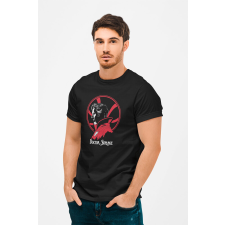 D&B Férfi/Unisex Póló MO00029 DoctorStange Fekete-Méret S férfi póló