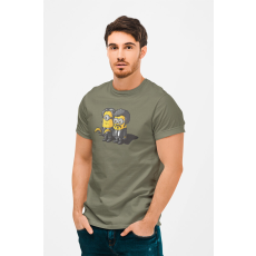 D&B Férfi/Unisex Póló MO00030 Minions Katonai zöld-Méret 2XL