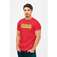 D&B Férfi/Unisex Póló MO00032 Minions Piros-Méret 3XL férfi póló