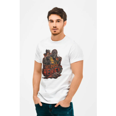  D&B Férfi/Unisex Póló MO00035 Mortal-kombat Fehér-Méret 5XL