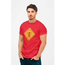 D&B Férfi/Unisex Póló MO00040 OnePiece Piros-Méret 3XL férfi póló