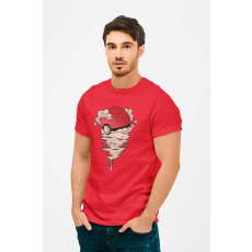  D&B Férfi/Unisex Póló MO00041 Pokemon Piros-Méret M