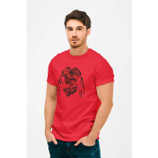 D&B Férfi/Unisex Póló MO00045 Predator Piros-Méret 5XL férfi póló