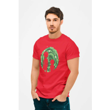 D&B Férfi/Unisex Póló MO00047 RickAndMorty Piros-Méret 4XL férfi póló